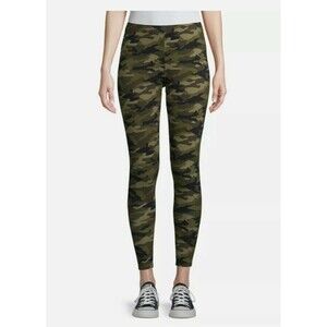 No Boundaries Juniors XXXL 21 Green Camo  Ankle Leggings Cotton